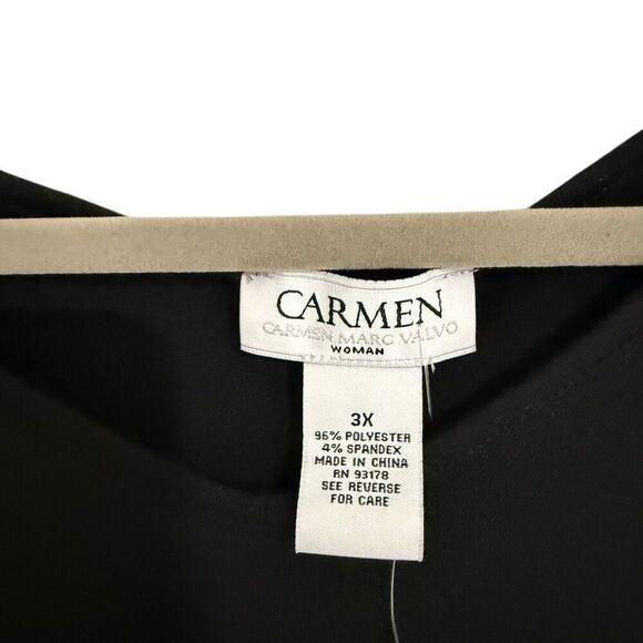NWT Carmen Marc Valvo black top size 3x - Picture 2 of 4